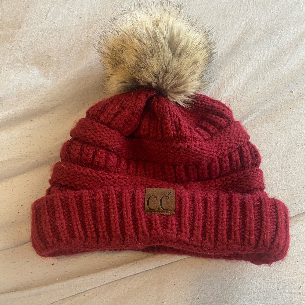 Red C.C. Beanie